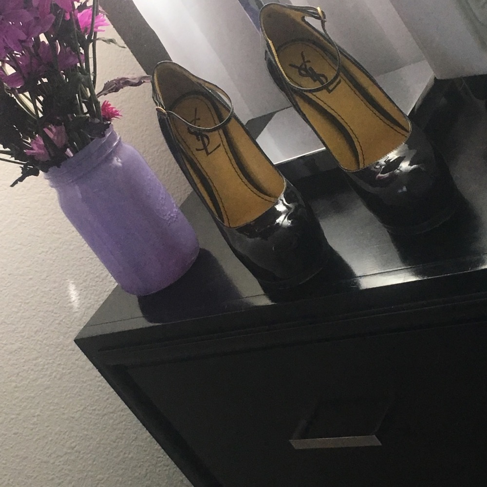 YSL limited edition and yellow bottom heels